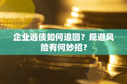 武汉企业逃债如何追回？规避风险有何妙招？