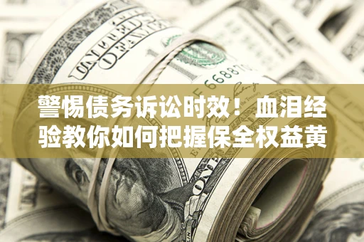 武汉警惕债务诉讼时效！血泪经验教你如何把握保全权益黄金期