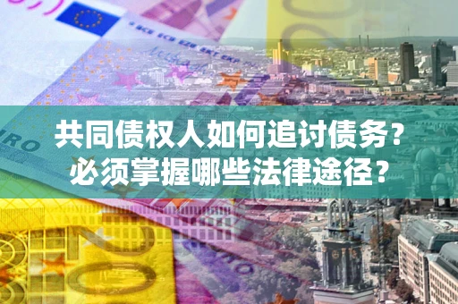 武汉共同债权人如何追讨债务？必须掌握哪些法律途径？