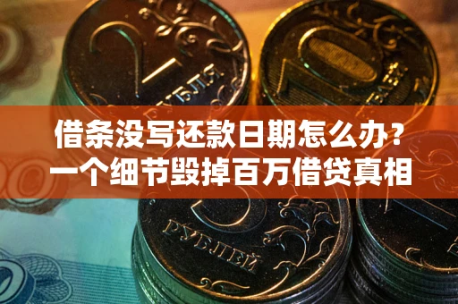 武汉借条没写还款日期怎么办？一个细节毁掉百万借贷真相