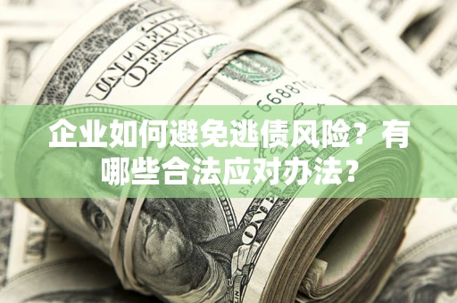 武汉企业如何避免逃债风险？有哪些合法应对办法？