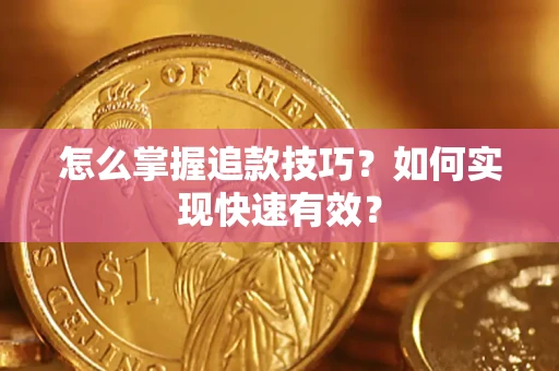 武汉怎么掌握追款技巧？如何实现快速有效？