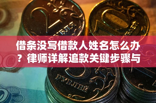 武汉借条没写借款人姓名怎么办？律师详解追款关键步骤与证据链构建