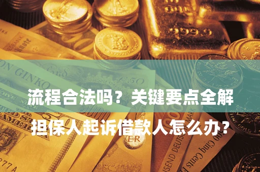 武汉

担保人起诉借款人怎么办？流程合法吗？关键要点全解析