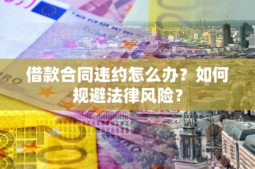 武汉借款合同违约怎么办？如何规避法律风险？